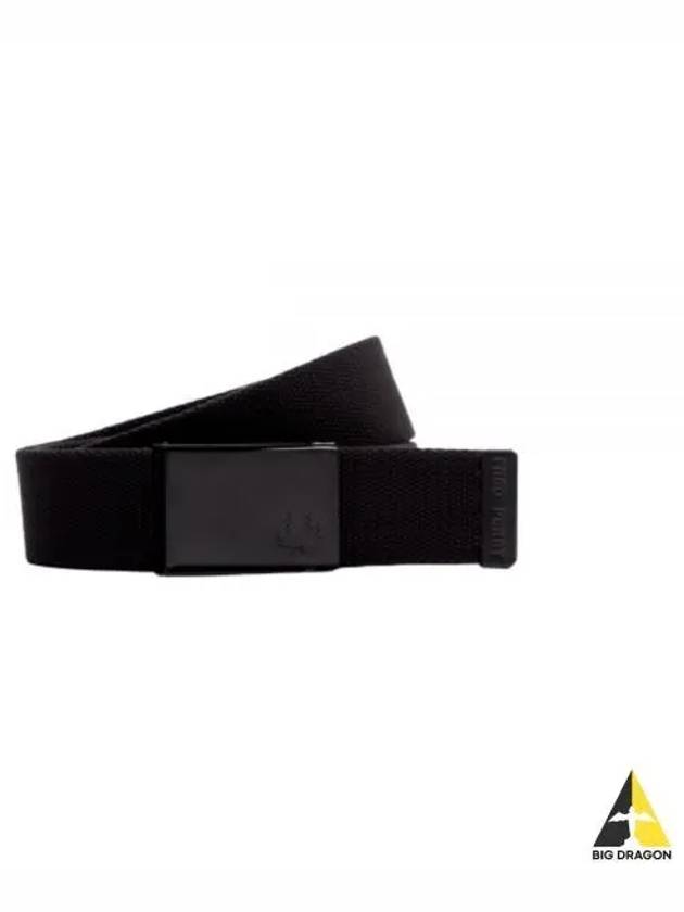 Fred Perry Graphic Branded Webbing Belt Black BT4412 - FRED PERRY - BALAAN 1