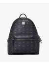 Stark Side Studs Visetos Small Medium Backpack Black - MCM - BALAAN 2