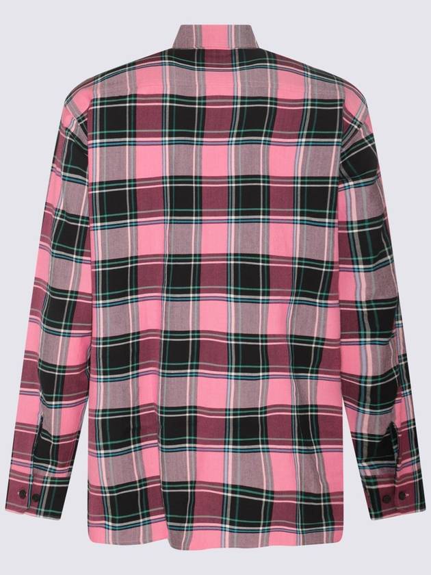 23 fw Multicolor Pink Cotton Virgin Wool Blend Check Shirt BM60Y414YY960 B0480739475 - GIVENCHY - BALAAN 3