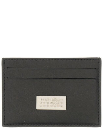 Logo Tag Leather Card Wallet Black - MAISON MARGIELA - BALAAN 2