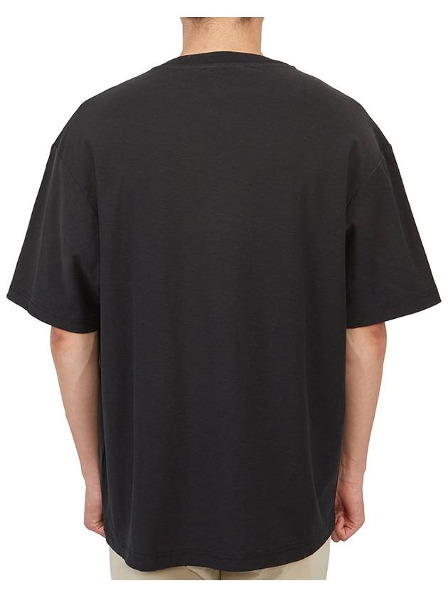 Logo Print Cotton Short Sleeve T-Shirt Fade Black - ACNE STUDIOS - BALAAN 5