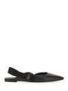 Leather Slingback Flat Black - SALVATORE FERRAGAMO - BALAAN 2