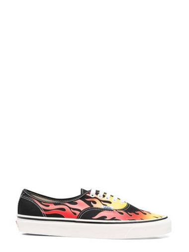 Flame Print Lace-up Low Top Sneakers - VANS - BALAAN 1