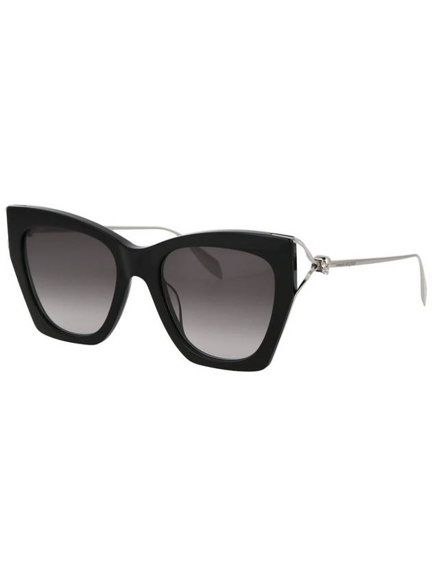 Sunglasses AM0375S 001 001 BLACK SILVER GRAY - ALEXANDER MCQUEEN - BALAAN 3