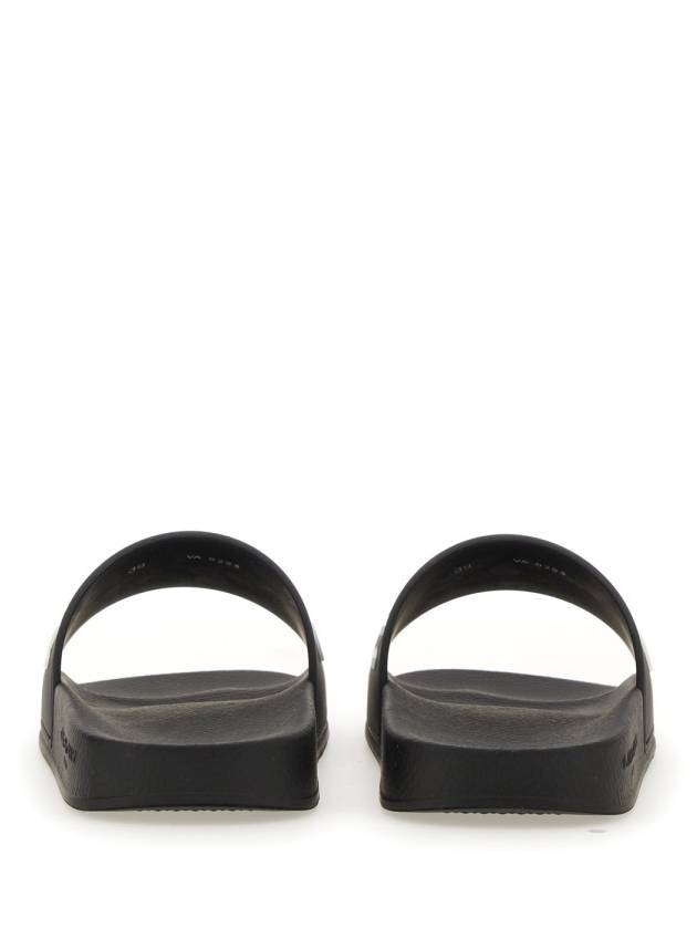 Logo Detail Slides Slippers Black - GIVENCHY - BALAAN 6