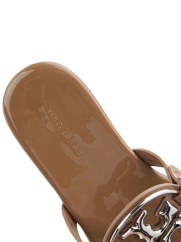 Metal Miller Soft Slider Sandals Brown - TORY BURCH - BALAAN 8