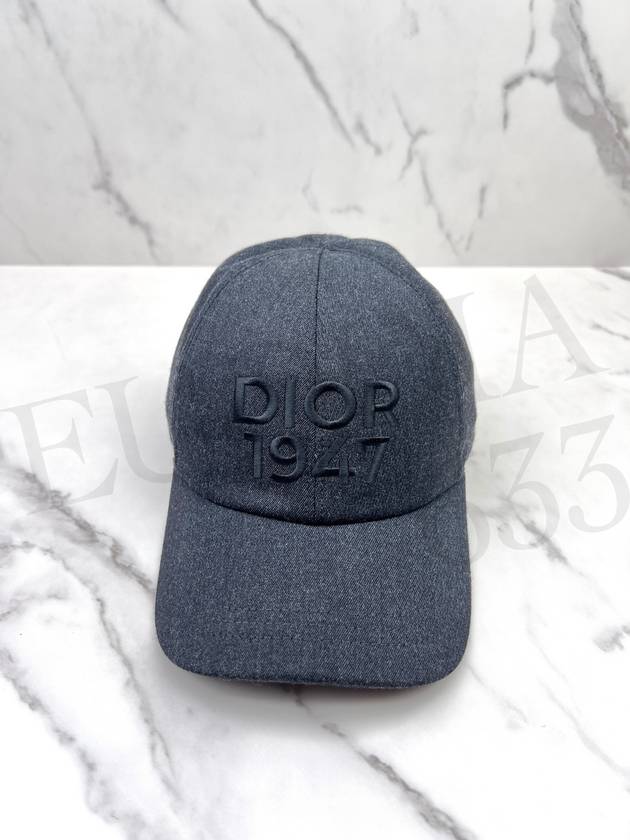 1947 Wool Ball Cap Anthracite Grey - DIOR - BALAAN 10