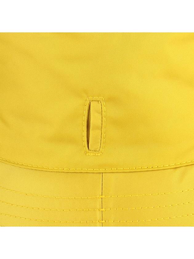 Triangle Logo Pouch Re-Nylon Bucket Hat Yellow - PRADA - BALAAN 9