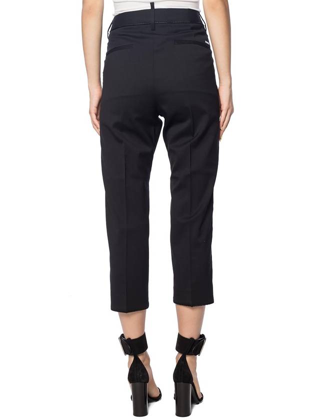 BLACK 'DENNIS FIT' side contrast pants - DSQUARED2 - BALAAN 8