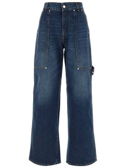 Denim Straight Pants 6D0150 3SPH334003 BLUE - STELLA MCCARTNEY - BALAAN 2