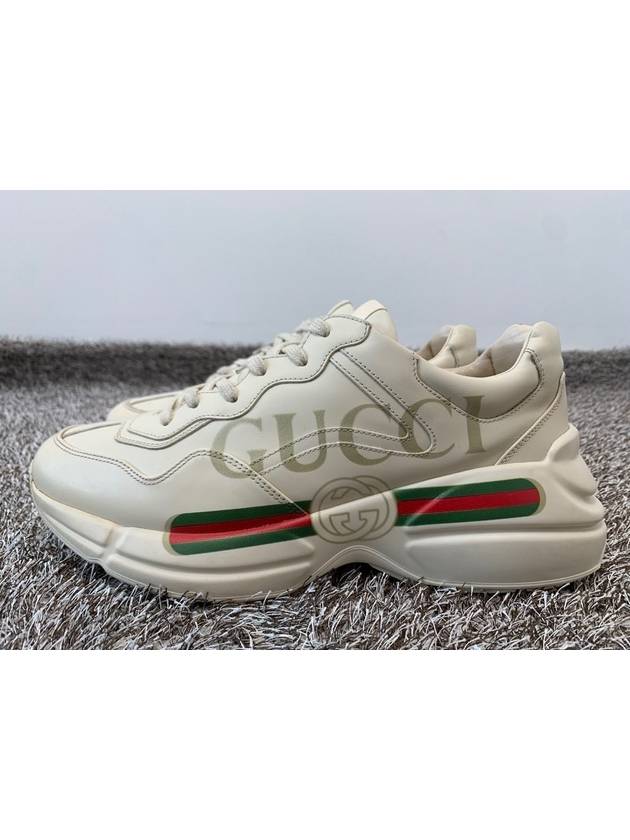 Rhyton strip logo sneakers 7 5 265 - GUCCI - BALAAN 5