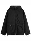 Logo David TC Down Hooded Jacket Black - STONE ISLAND - BALAAN 2