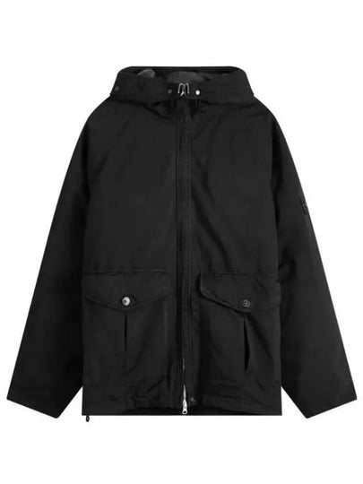 Logo David TC Down Hooded Jacket Black - STONE ISLAND - BALAAN 2