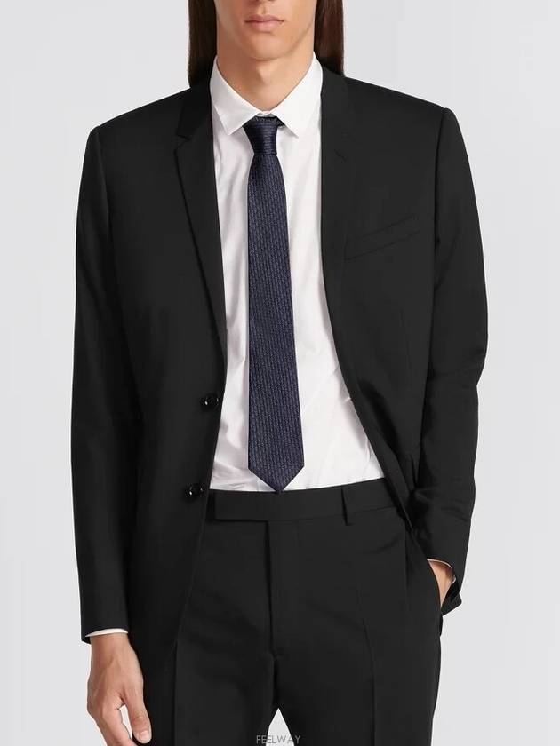 Dior Oblique Tie Gray Silk - DIOR - BALAAN 2