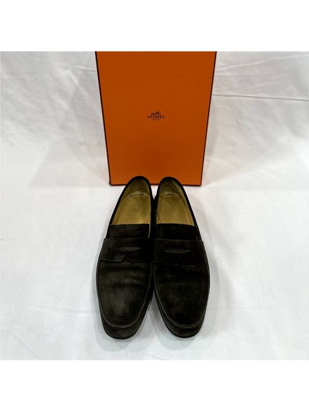 40 Hermes Men s H Logo Suede Moccasin Loafer - HERMES - BALAAN 4