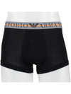 Men's Boxer Trunk Briefs 3 Pack Black - EMPORIO ARMANI - BALAAN 6