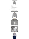 Baby Fox Patch Regular Cardigan Grey Melange - MAISON KITSUNE - BALAAN 3