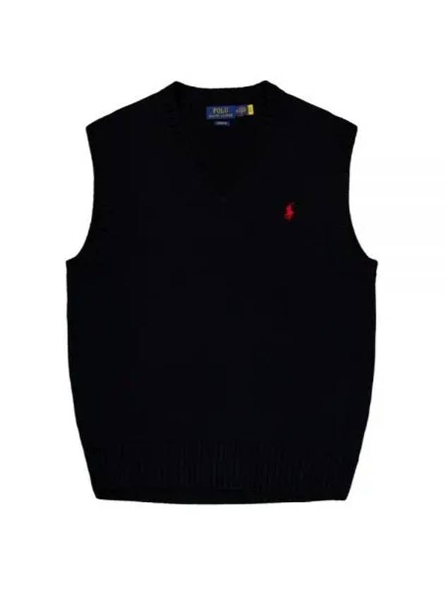 POLO RALPHLAUREN 24 Pony Logo Embroidered Knit Vest 710A33366001 - POLO RALPH LAUREN - BALAAN 2