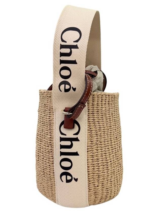 small woody logo bucket bag beige - CHLOE - BALAAN 4