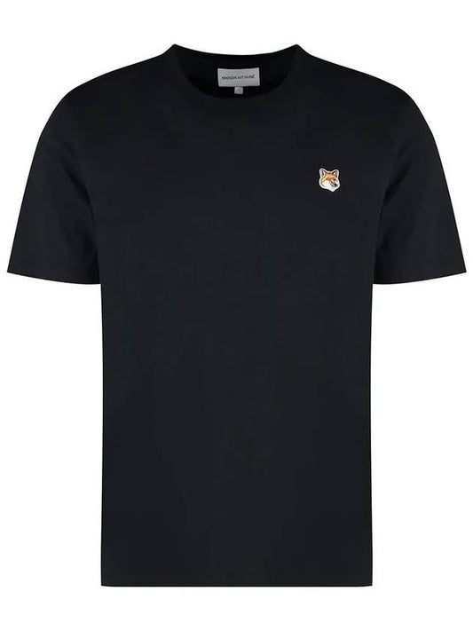 Fox Head Patch Classic Short Sleeve T-Shirt Black - MAISON KITSUNE - BALAAN 2