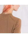 Back Stitch Cashmere Knit Top Almond - MAISON MARGIELA - BALAAN 5