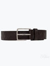 Intrecciato Leather Belt Dark Brown - BOTTEGA VENETA - BALAAN 2