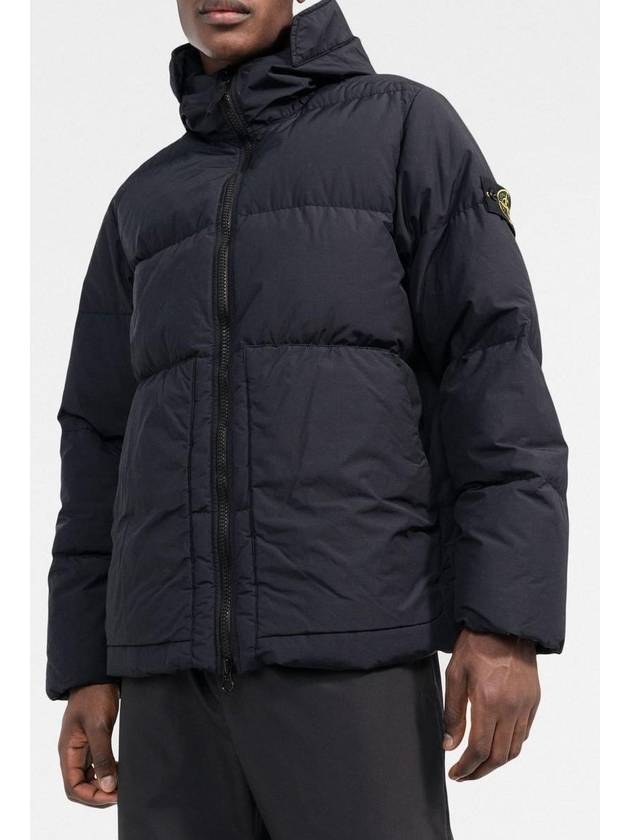 Naslan Light Watro Down Hooded Padding Navy - STONE ISLAND - BALAAN 3