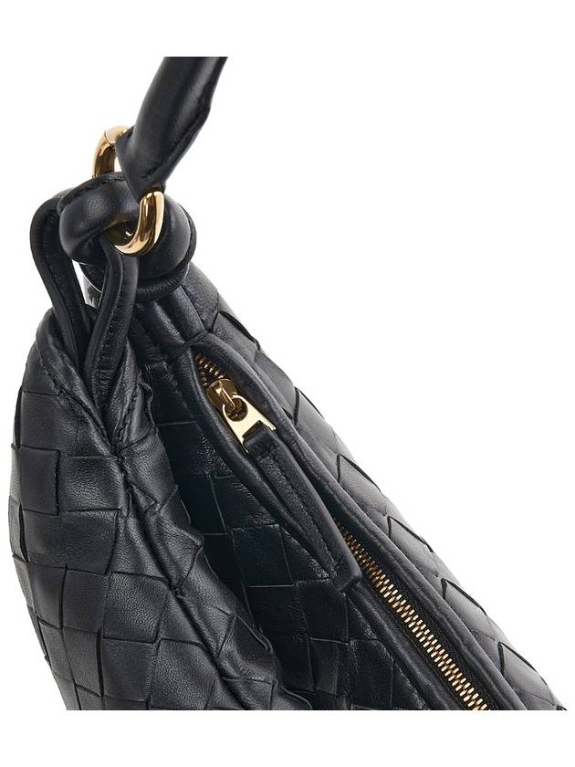 Intrecciato Gemelli Small Shoulder Bag Black - BOTTEGA VENETA - BALAAN 10