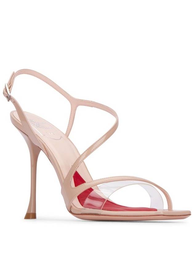 I Love Vivier Ankle Strap Sandals Heels Beige - ROGER VIVIER - BALAAN 3