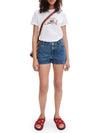 Women s Claire Denim Shorts Blue - A.P.C. - BALAAN 3