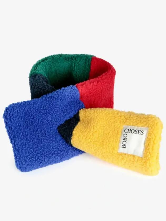 Color Block Neck Warmer Scarf B224AI046 Italian Kids - BOBO CHOSES - BALAAN 1