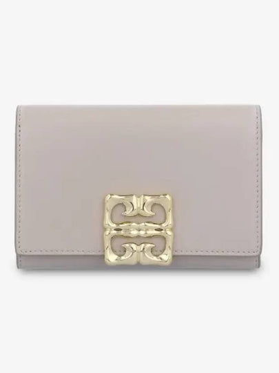 4G Liquid Box Leather Half Wallet Beige - GIVENCHY - BALAAN 2