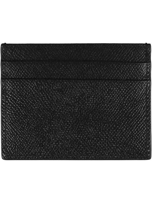 Logo Patch Calfskin Card Wallet Black - DOLCE&GABBANA - BALAAN 4