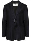 Two Button Blazer Jacket Navy - AMI - BALAAN 2