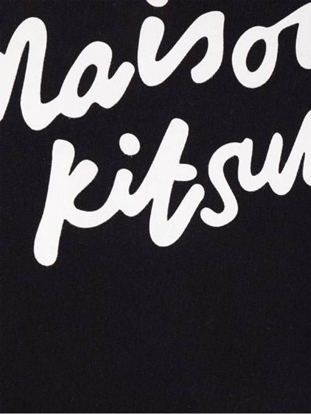 Logo Print Sweatshirt Black - MAISON KITSUNE - BALAAN 4