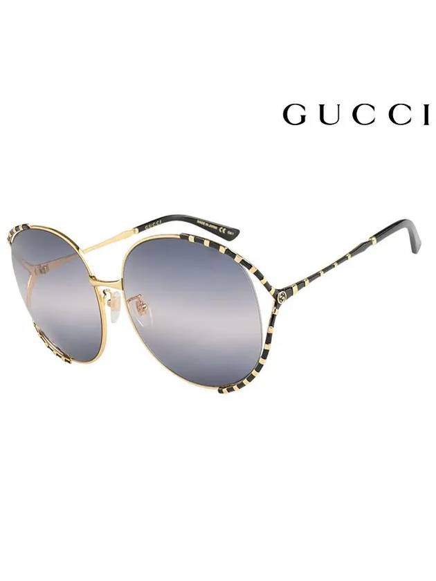 Eyewear Gradient Round Sunglasses Gold - GUCCI - BALAAN 2