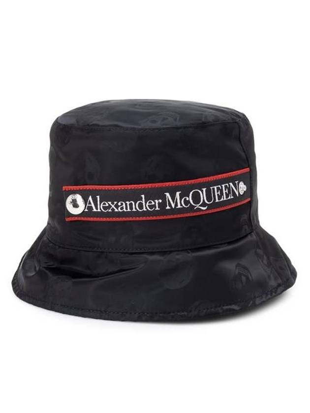 Logo Band Skull Bucket Hat Black - ALEXANDER MCQUEEN - BALAAN.