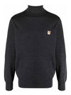 Fox head embroidery turtleneck knit HM00508KT1036 ANM - MAISON KITSUNE - BALAAN 1