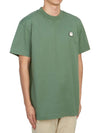 Logo Patch Short Sleeve T-Shirt Green - MONCLER - BALAAN 4