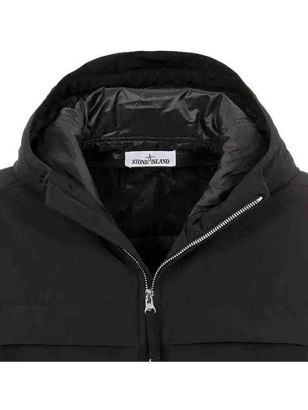 Wappen Patch Loft Soft Shell R Hooded Jacket Black - STONE ISLAND - BALAAN 6