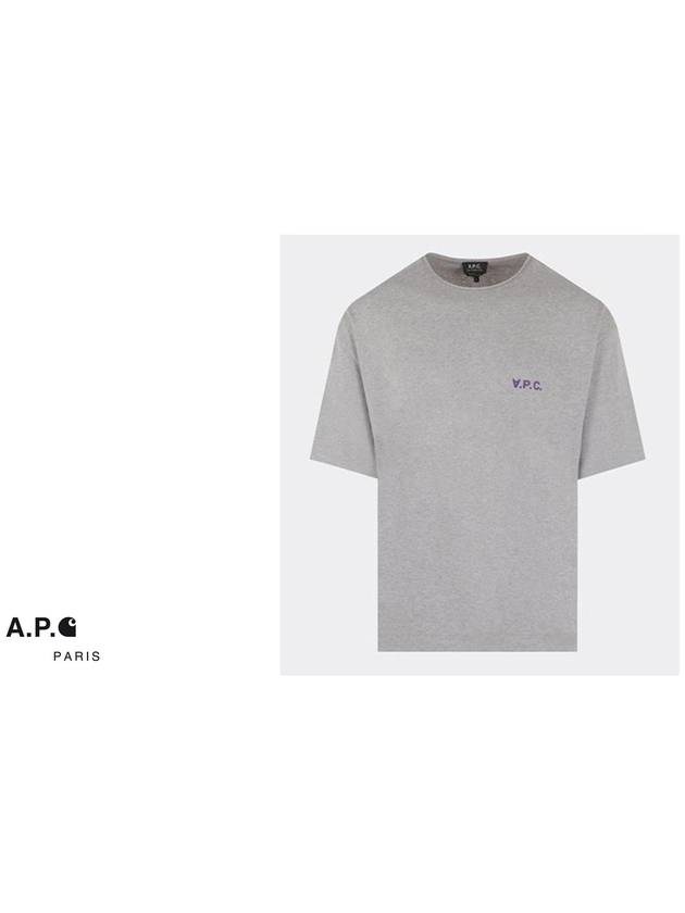 Jeremy Logo Short Sleeve T-shirt Grey - A.P.C. - BALAAN 3