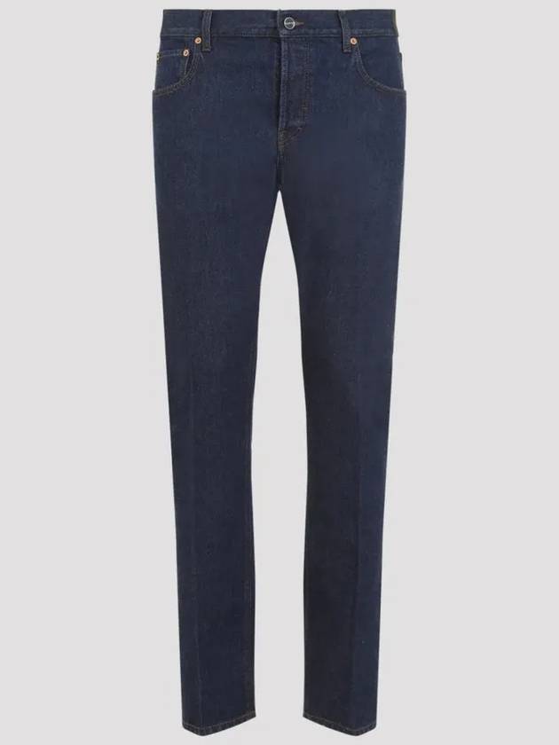 Tapered Denim Jeans Indigo - GUCCI - BALAAN 2