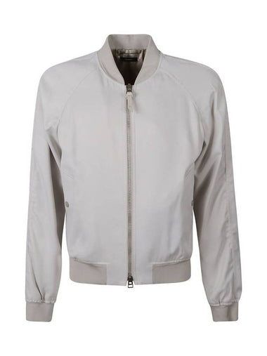 Cady Zip-Up Bomber Jacket White - TOM FORD - BALAAN 1