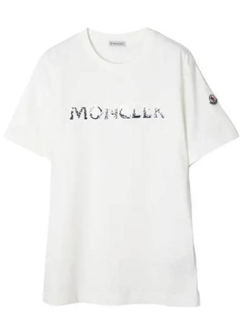 Logo Short Sleeve T Shirt Women s Tee - MONCLER - BALAAN 1