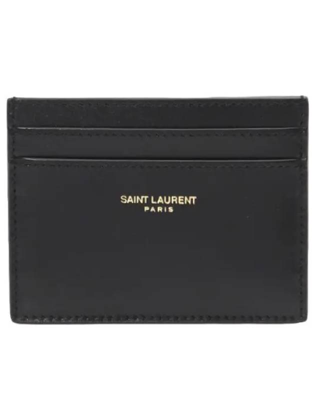 Logo lettering card case women s wallet - SAINT LAURENT - BALAAN 1