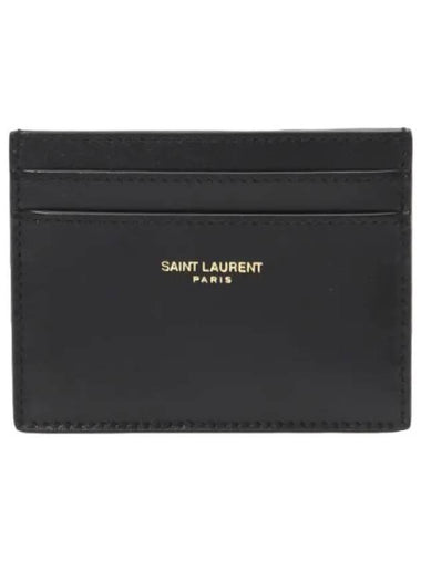 Logo lettering card case wallet - SAINT LAURENT - BALAAN 1