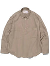 PEACH TWILL PULLOVER BUTTON DOWN SHIRT VER2 LIGHT BEIGE - KINDS - BALAAN 4