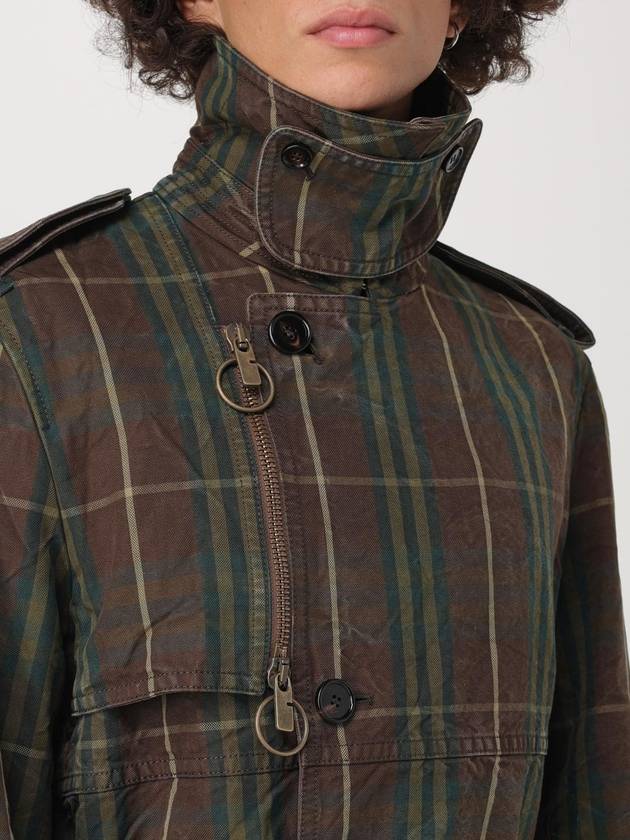 Double Breasted Check Long Trench Coat Tor - BURBERRY - BALAAN 6