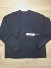 Heavy Waffle Crew Neck Sweater Black - FEAR OF GOD ESSENTIALS - BALAAN 5