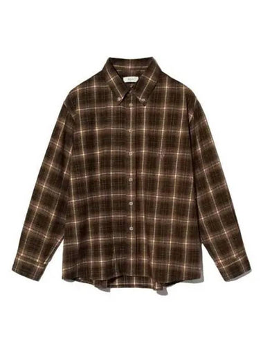 Royal Flannel Shirt Yellow Brown - KIJUN - BALAAN 1